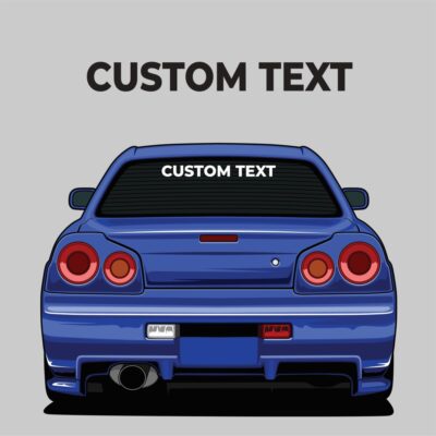 CUSTOM TEXT LARGE SIZE Up To 700mm Wide