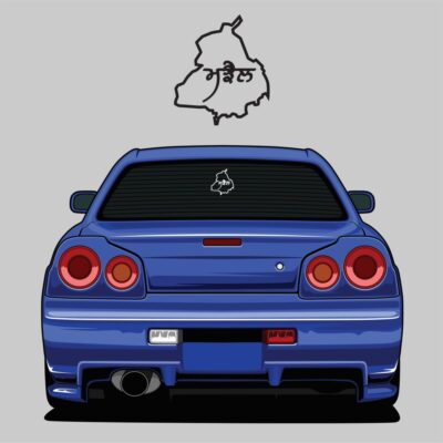 ਮਝੈਲ MAJHAIL Punjab Map Sticker