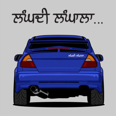 ਲੰਘਦੀ ਲੰਘਾਲਾ...Langdi Langala Punjabi Style Punjabi Car Sticker