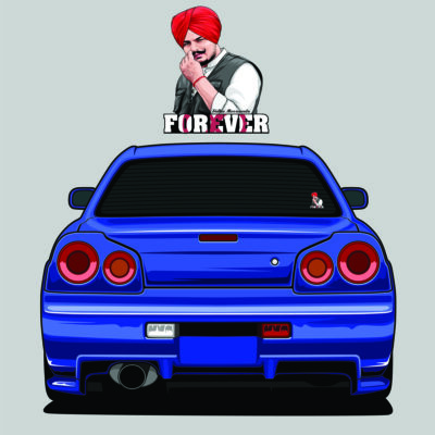 Sidhu Moosewala Tribute To Legend Punjabi Car Sticker